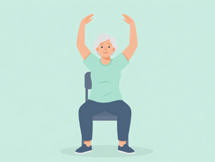 Cardio-Übungen im Sitzen