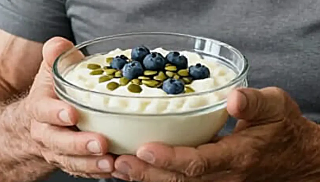 Schlaf optimieren ab 60 mit frischem Magerquark oder Hüttenkäse