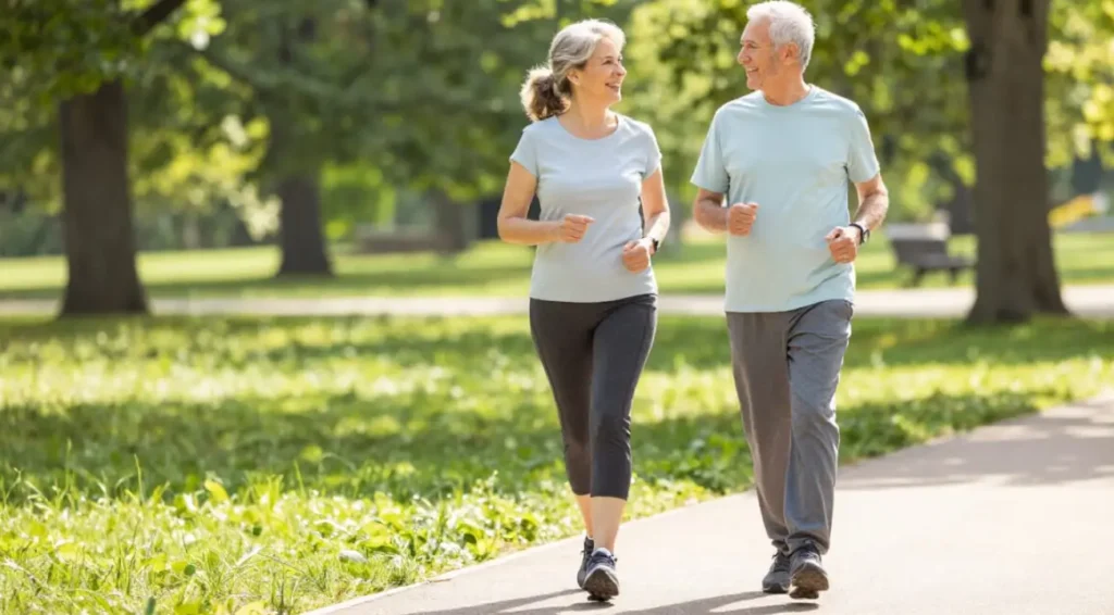 Fit im Alter, sportliches gehen