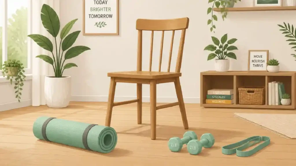Fitnessstudio für Zuhause, die Ausrüstung