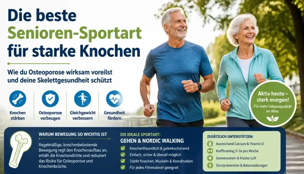 Senioren-Sportart für starke Knochen