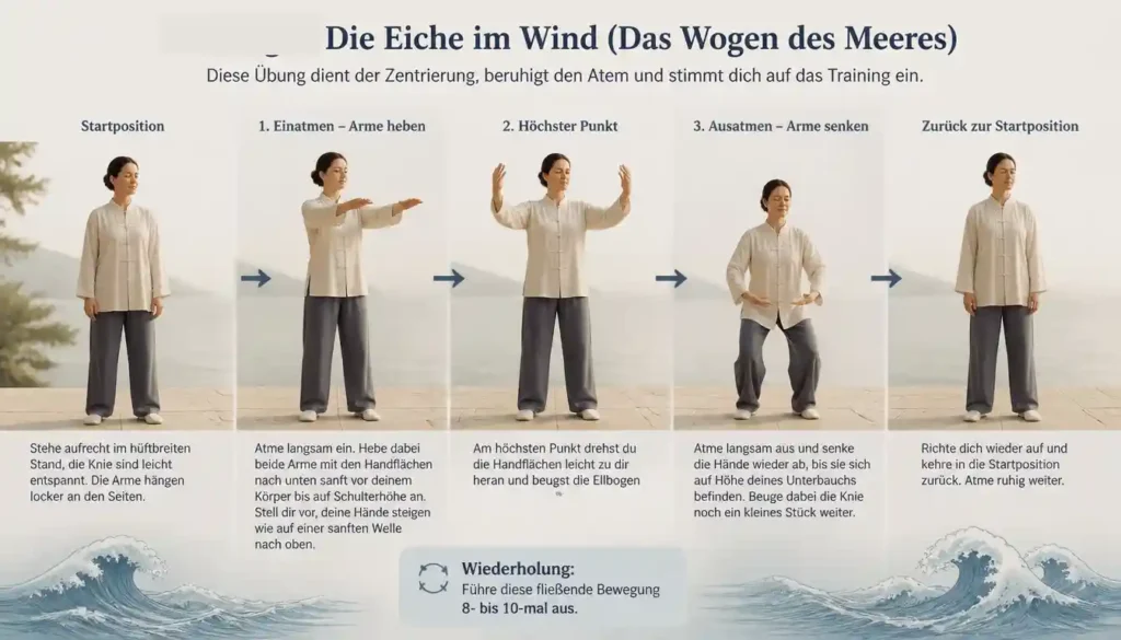 Die Eiche im Wind