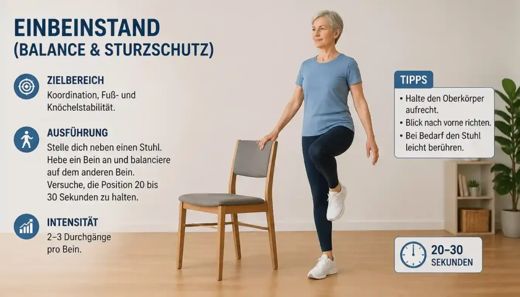 Der Einbeinstand