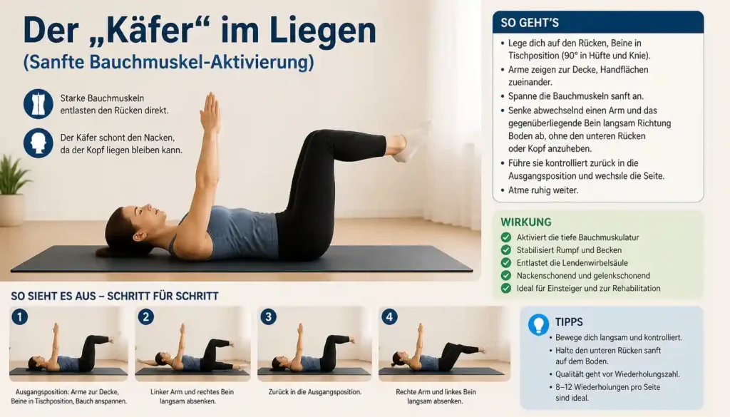 Der Käfer im Liegen
