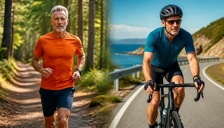 Laufen oder Fahrradfahren im Alter