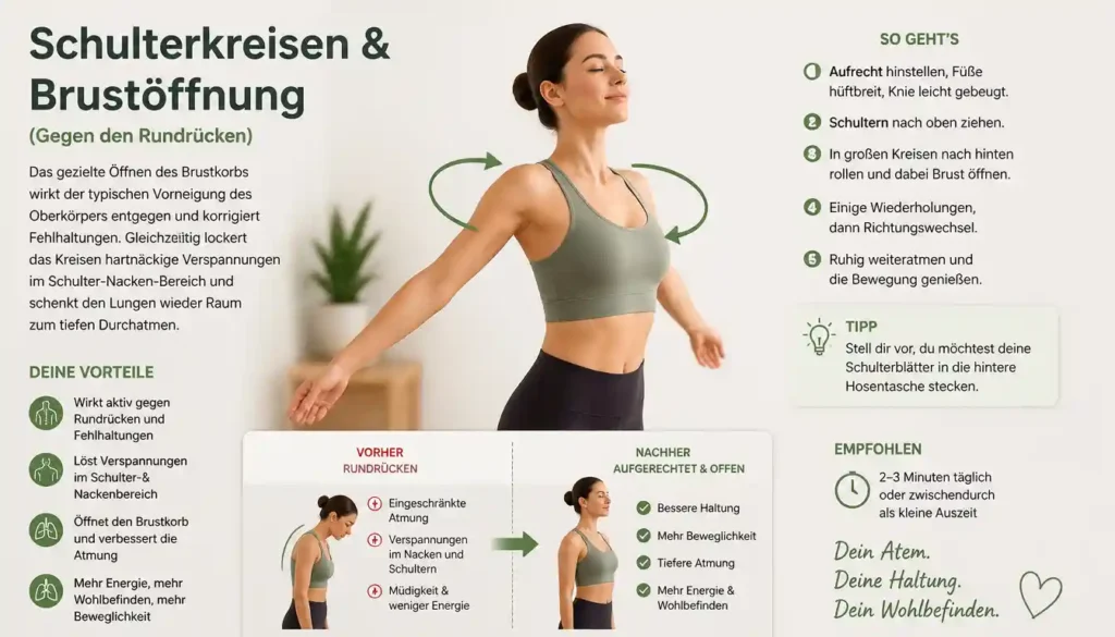 Schulzerkreisen und Brustöffnung