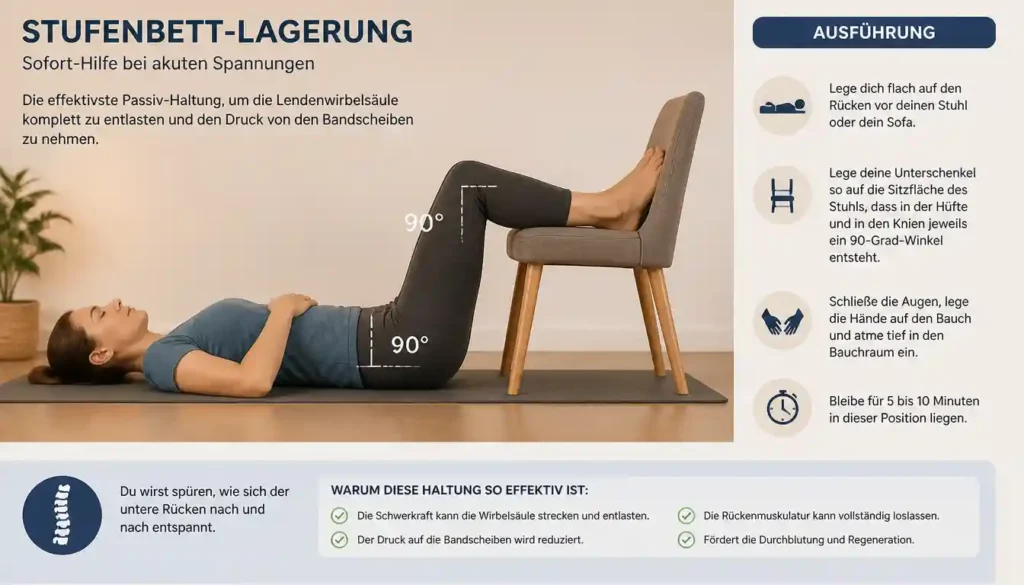 Stufenbett Lagerung