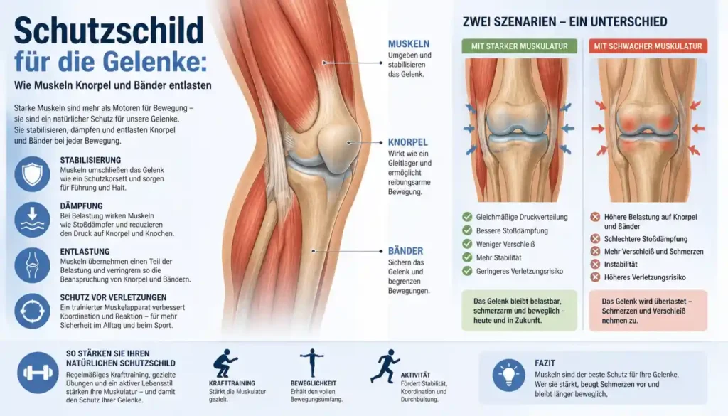 Schutzschild für die Gelenke